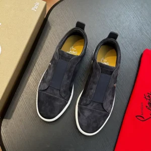 Christian Louboutin St Louis Suede Slip-on Sneakers – CRS58