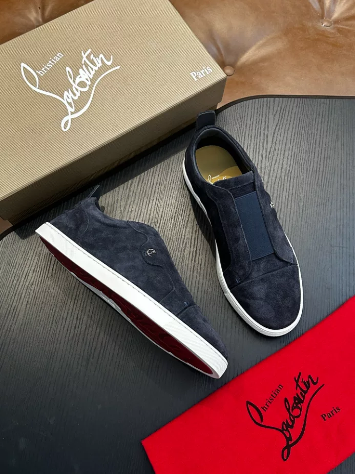 Christian Louboutin St Louis Suede Slip-on Sneakers – CRS58