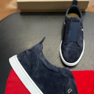 Christian Louboutin St Louis Suede Slip-on Sneakers – CRS58
