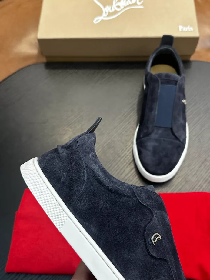 Christian Louboutin St Louis Suede Slip-on Sneakers – CRS58
