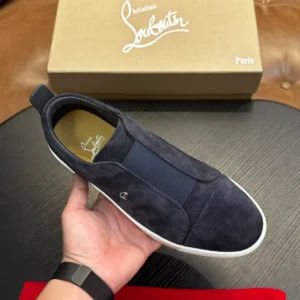Christian Louboutin St Louis Suede Slip-on Sneakers – CRS58