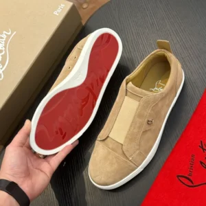 Christian Louboutin St Louis Suede Slip-on Sneakers – CRS59