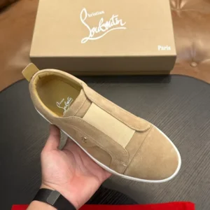 Christian Louboutin St Louis Suede Slip-on Sneakers – CRS59