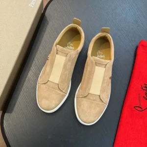 Christian Louboutin St Louis Suede Slip-on Sneakers – CRS59