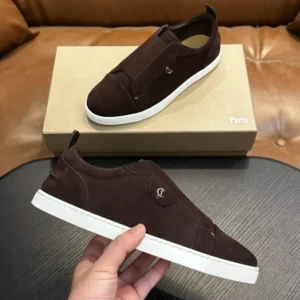 Christian Louboutin St Louis Suede Slip-on Sneakers – CRS60