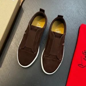 Christian Louboutin St Louis Suede Slip-on Sneakers – CRS60