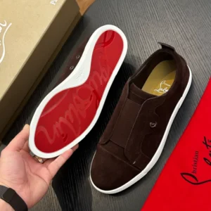 Christian Louboutin St Louis Suede Slip-on Sneakers – CRS60