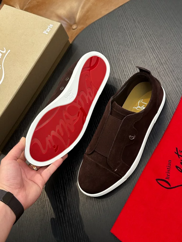 Christian Louboutin St Louis Suede Slip-on Sneakers – CRS60