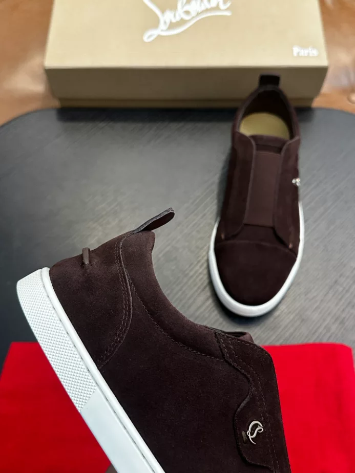 Christian Louboutin St Louis Suede Slip-on Sneakers – CRS60