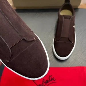 Christian Louboutin St Louis Suede Slip-on Sneakers – CRS60