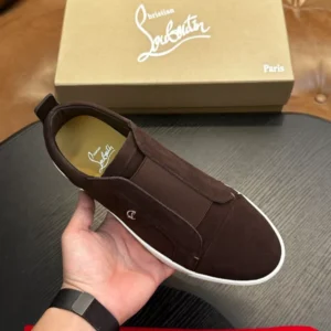 Christian Louboutin St Louis Suede Slip-on Sneakers – CRS60