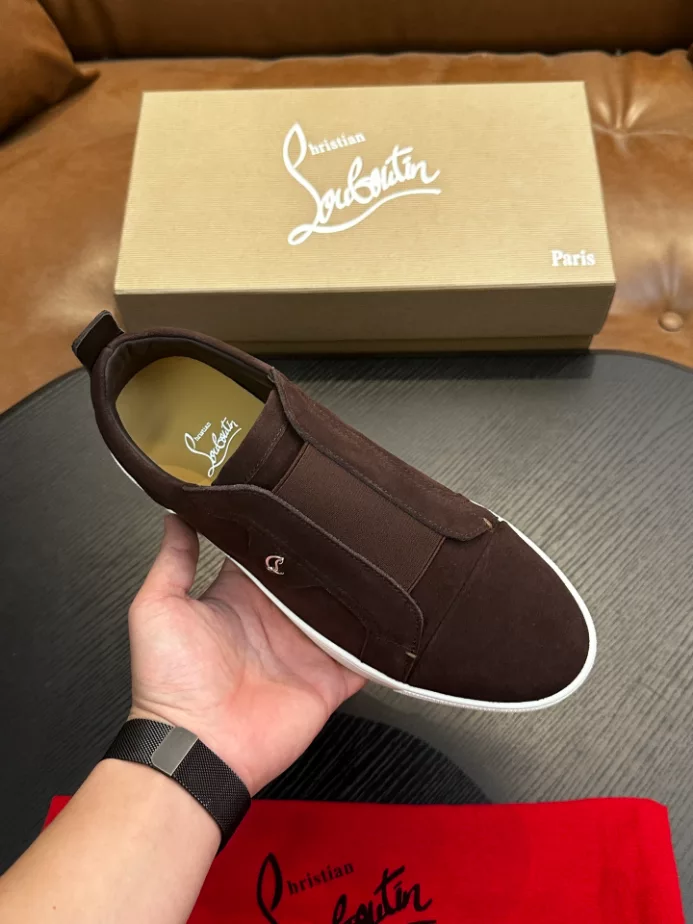 Christian Louboutin St Louis Suede Slip-on Sneakers – CRS60