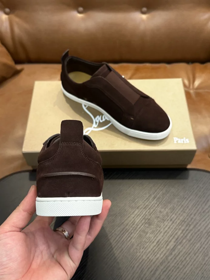 Christian Louboutin St Louis Suede Slip-on Sneakers – CRS60