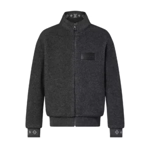 LV Leather Patch Fleece Blouson – LJ13