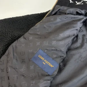LV Leather Patch Fleece Blouson – LJ13