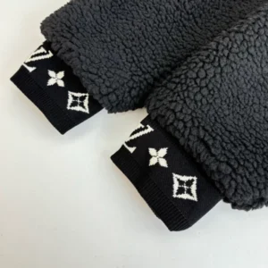 LV Leather Patch Fleece Blouson – LJ13