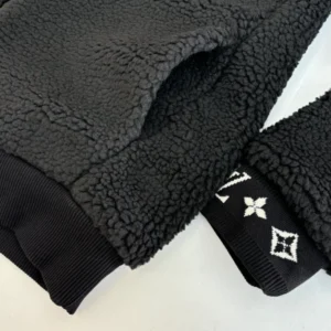 LV Leather Patch Fleece Blouson – LJ13