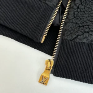LV Leather Patch Fleece Blouson – LJ13
