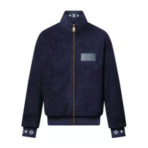 LV Leather Patch Fleece Blouson – LJ17