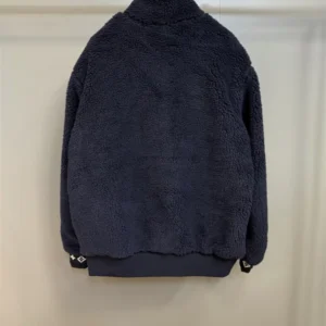 LV Leather Patch Fleece Blouson – LJ17