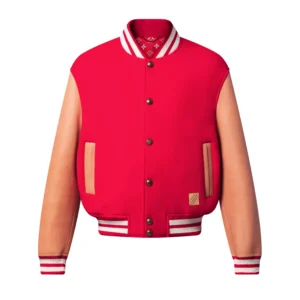 LV Vvn Leather Varsity Jacket – LJ15