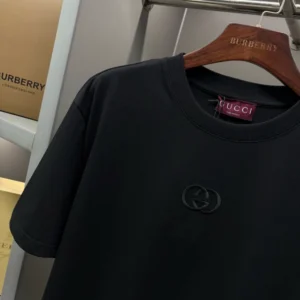 Gucci Cotton Jersey T-shirt With Embroidery In Black - GRT40