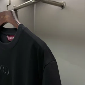 Gucci Cotton Jersey T-shirt With Embroidery In Black - GRT40