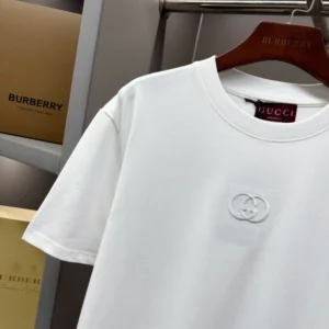 Gucci Cotton Jersey T-shirt With Embroidery In White - GRT39