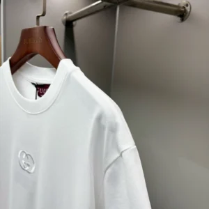 Gucci Cotton Jersey T-shirt With Embroidery In White - GRT39