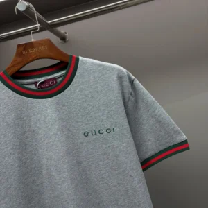Gucci Ribbed-Trim Cotton T-shirt - GRT24