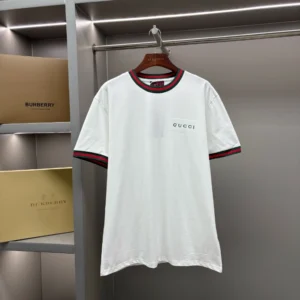 Gucci Ribbed-Trim Cotton T-shirt - GRT26