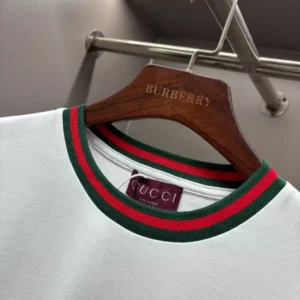 Gucci Ribbed-Trim Cotton T-shirt - GRT26
