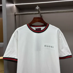 Gucci Ribbed-Trim Cotton T-shirt - GRT26