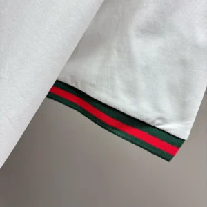 Gucci Ribbed-Trim Cotton T-shirt - GRT26