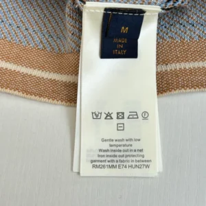 LV Graphic Cotton Jacquard Short-Sleeved Crewneck - LRT123