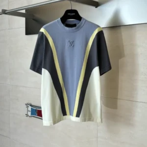 LV Graphic Cotton Jacquard Short-Sleeved Crewneck - LRT123