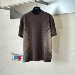 LV Monogram Jacquard Short-Sleeved Crewneck - LRT130