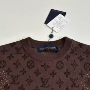 LV Monogram Jacquard Short-Sleeved Crewneck - LRT130