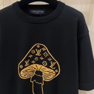 LV Short-Sleeved Intarsia Crewneck - LRT135