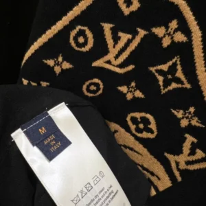LV Short-Sleeved Intarsia Crewneck - LRT135