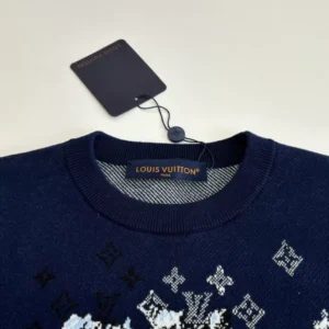 LV Short-Sleeved Jacquard Crewneck - LRT120