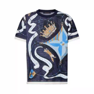 LV Short-Sleeved Jacquard Crewneck - LRT122