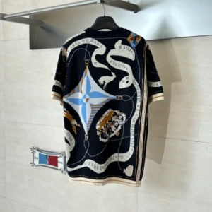 LV Short-Sleeved Jacquard Crewneck - LRT122