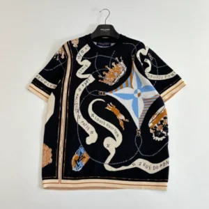 LV Short-Sleeved Jacquard Crewneck - LRT122