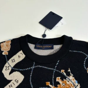 LV Short-Sleeved Jacquard Crewneck - LRT122