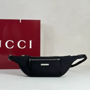 Gucci Tag Small Belt Bag in Black - GB042