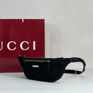 Gucci Tag Small Belt Bag in Black - GB042
