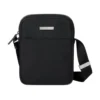 Gucci Tag Small Crossbody Bag In Black Nylon - GB040