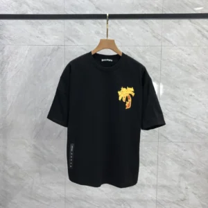 Palm Angels Burning Palm Over T-shirt - PAT13