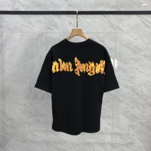 Palm Angels Burning Palm Over T-shirt - PAT13